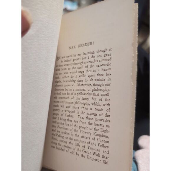 Chips of Jade Book of Chinese Proverbs in English Arthur Guiterman Antique 1921 - Picture 4 of 6